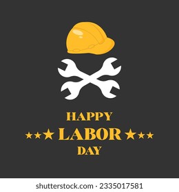 Happy labor day vector background design. 