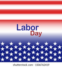 happy labor day vector design with stars vector.