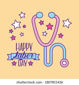 Diseño de vectores del Día del Trabajo Feliz, banner