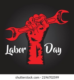 Alles Gute zum Labour Day Vectordesign. Amerikanische Urlaubsgrafik.