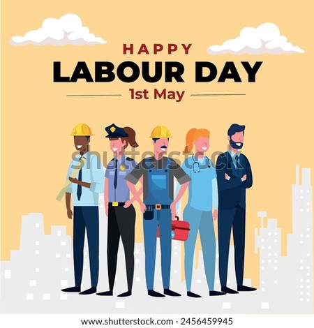 Happy Labor Day vector design