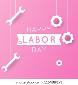 Happy Labor day, vector eps 10