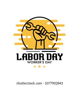 Happy Labor Day Vector Illustration