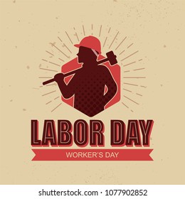 Happy Labor Day Vector Illustration