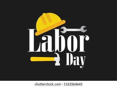 Ilustración vectorial feliz del día del trabajo en el fondo