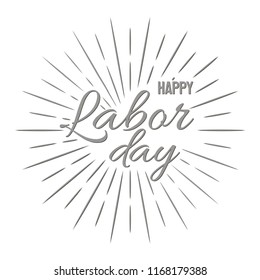 Happy Labor Day! vector illustration on white background