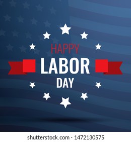 Happy Labor Day vector illustration. USA Labor Day banner template