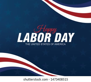 Happy Labor Day vector illustration on background