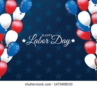 Happy Labor Day vector illustration on background
