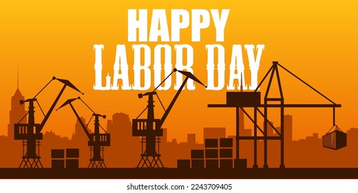 happy labor day. vector illustration suitable for background, banner, poster, website, apps.