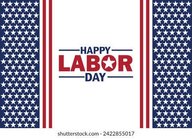 Happy Labor Day Vector Illustration. Suitable for greeting card, poster and banner.