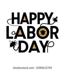Happy labor day vector illustration