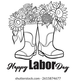 Happy Labor day, vector illustration