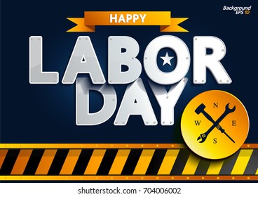 Happy Labor day vector illustration