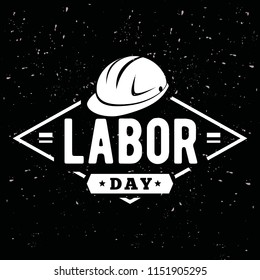 Happy labor day. Vector logo. Typography for greeting cards, posters, banners.