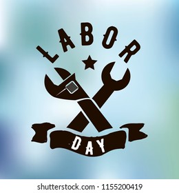 Happy labor day. Vector logo. Typography for greeting cards, posters, banners.