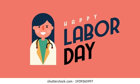 Happy labor day worker background illustration vector. 1st of may labour day background vector.