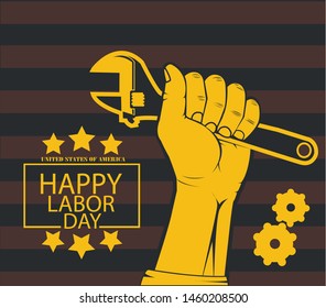 Happy Labor Day, working day. Vector illustration