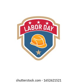 Happy Labor Day.America labor day for Greeting Card.Typography Labor Day Labels or Badges Design.Labor Day Labels or Badges Template.Vector illustration