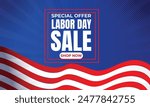 Happy Labor Day.Sale promotion Poster or Banner for American Labor Day and art template design, brochure style, 
banner, flyer, book, blank, card, poster design.