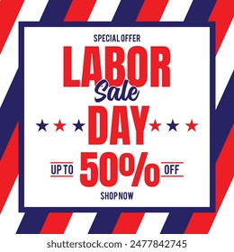 Happy Labor Day.Sale promotion Poster or Banner for American Labor Day and art template design, brochure style, 
banner, flyer, book, blank, card, poster design.