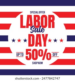 Happy Labor Day.Sale promotion Poster or Banner for American Labor Day and art template design, brochure style, 
banner, flyer, book, blank, card, poster design.