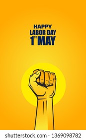 Happy Labour Day - 1st May - Vector