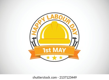 Happy Labour Day 2022 Vector. 1st May International Labour Day. Worker's Day Vector Art