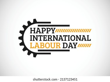 Happy Labour Day 2022 Vector. 1st May International Labour Day. Worker's Day Vector Art