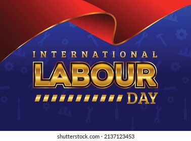 Happy Labour Day 2022 Vector. 1st May International Labour Day. Worker's Day Vector Art