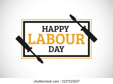 Happy Labour Day 2022 Vector. 1st May International Labour Day. Worker's Day Vector Art