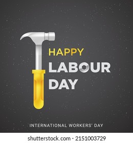 Happy Labour Day banner Design template