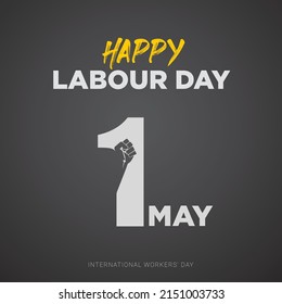 Happy Labour Day banner Design template