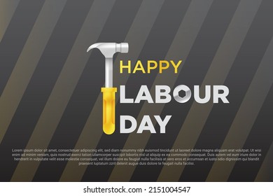 Happy Labour Day banner Design template