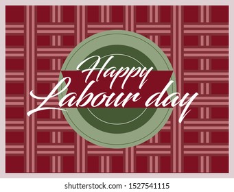 happy labour day, beautiful greeting card background or banner with vintagel theme. design illustration