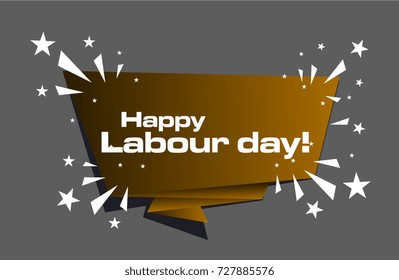 Happy Labour Day, Beautiful greeting card poster