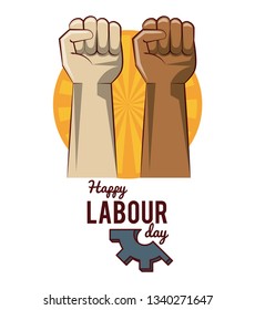 Happy labour day card