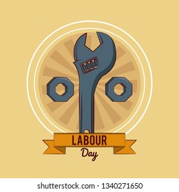 Happy labour day card