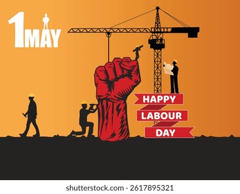 Happy Labour Day, Celebrating Workers Everywhere, Appreciating Your Hard Work, happy international labor day. vector illustration design