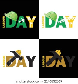 Happy Labour Day concept. 1st May- International labor day concept. Labor safety and right at Workplace. World Day for Safety and Health at Work concept. Safety first for worker.