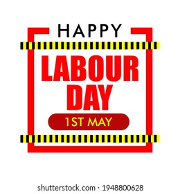 Happy labour day congratulation workers day. first of may