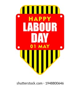 Happy labour day congratulation workers day. first of may