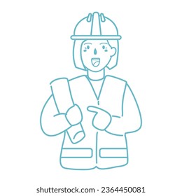 Happy labour day with construction workers