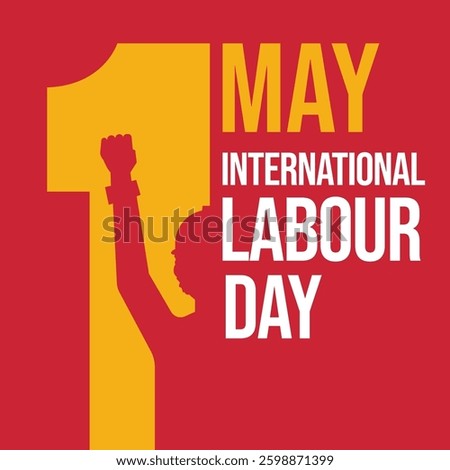 happy labour day creative illustration in flat style design