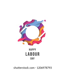 Happy Labour Day Design Template. Vector Eps 10