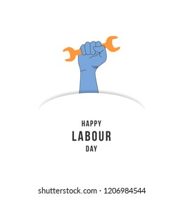 Happy Labour Day Design Template. Vector Eps 10