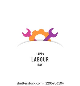 Happy Labour Day Design Template. Vector Eps 10