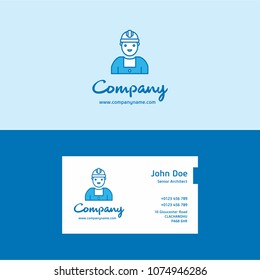 Happy Labour day design with white and blue theme vector with la