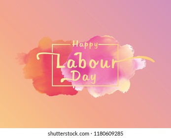 Happy Labour Day ,EPS10 Format,CMYK Type Color