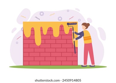 Happy Labour Day Flat Design